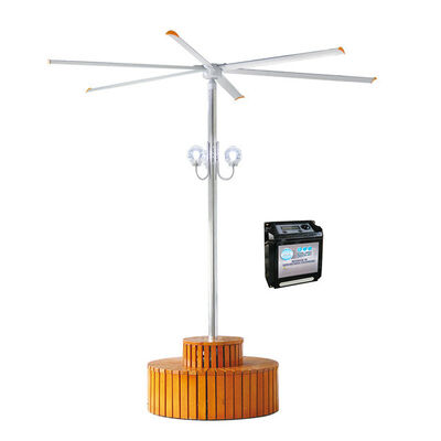 Fã de teto grande industrial de KCoolVent HB-A2500 HVLS para o grande espaço, motor da caixa de engrenagens 0.75kW, pás do ventilador da liga de alumínio