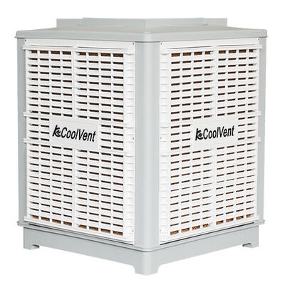 Exterior industrial do refrigerador evaporativo 1.5kW 25000M3/H 14725CFM de SCF-25B instalado